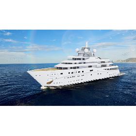 3D Luxury Superyacht Topaz